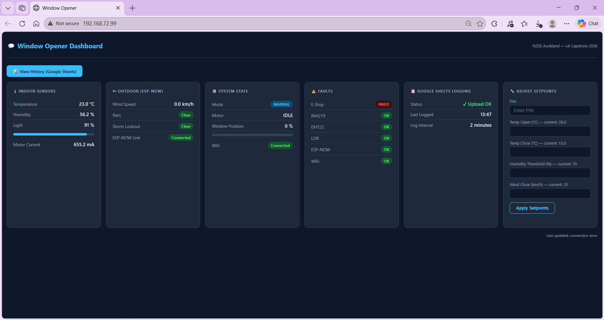 Smart Window Automation System - Audrey Aman Portfolio